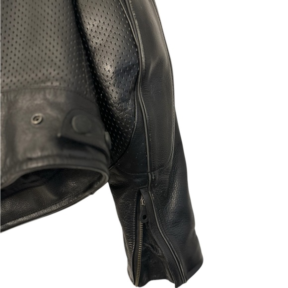 Harley Davidson Rider's Jacket Embossed Black Men's Size L - Picture 9 of 9